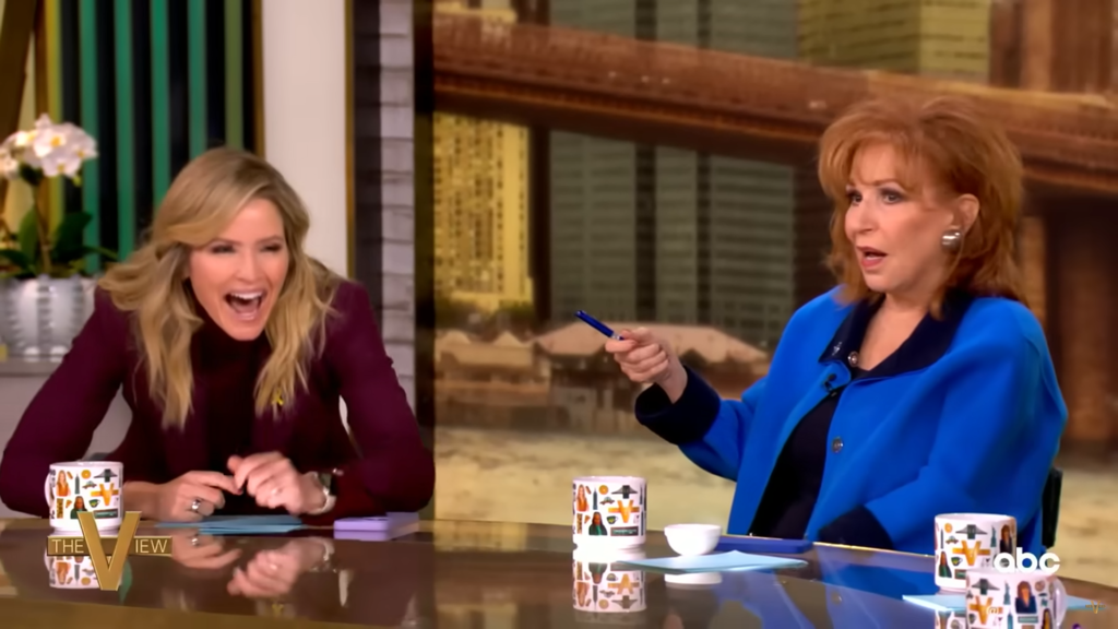 Sara Haines and Joy Behar on The View in October 2024.