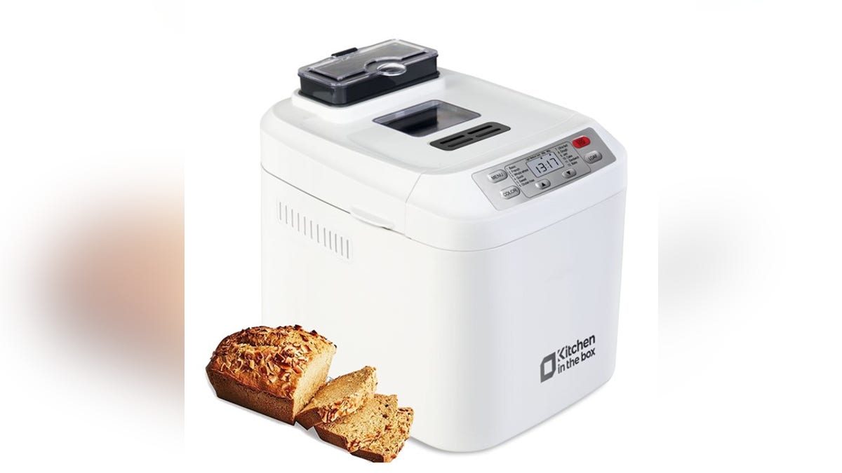 A bread machine makes a dozen different kinds of bread.