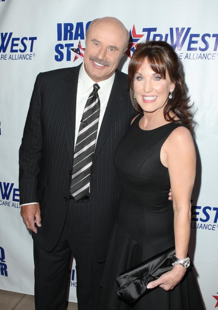 Dr. Phil and wife Robin McGraw arrive at 