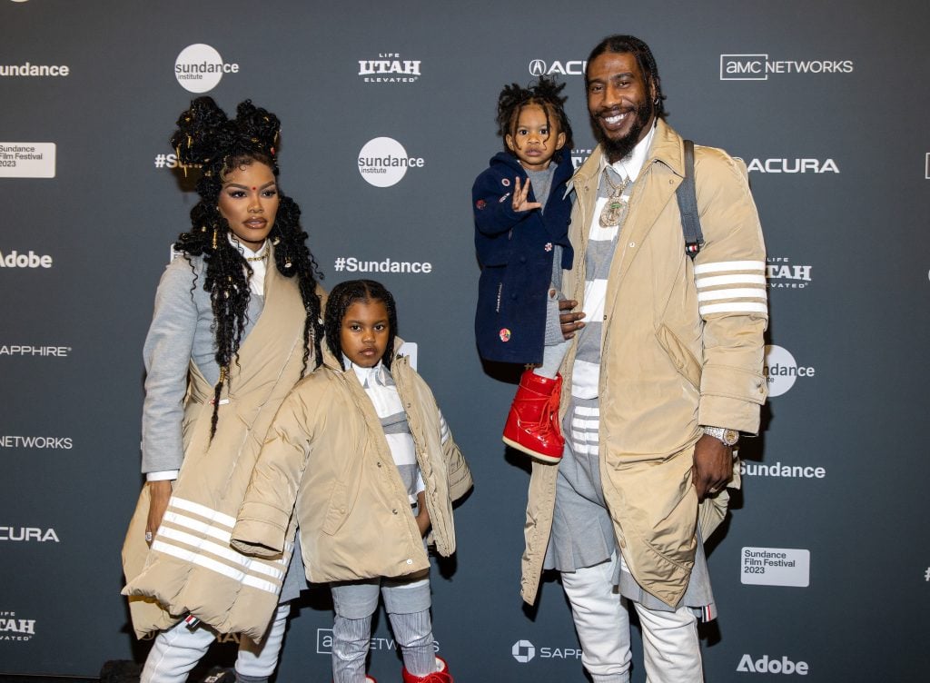 Teyana Taylor, Junie and Rue Rose, and Iman Shumpert attend the 2023 Sundance Film Festival 