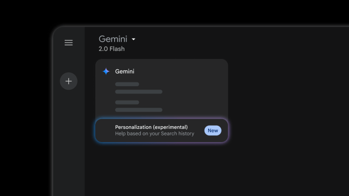 Google Gemini with personalization