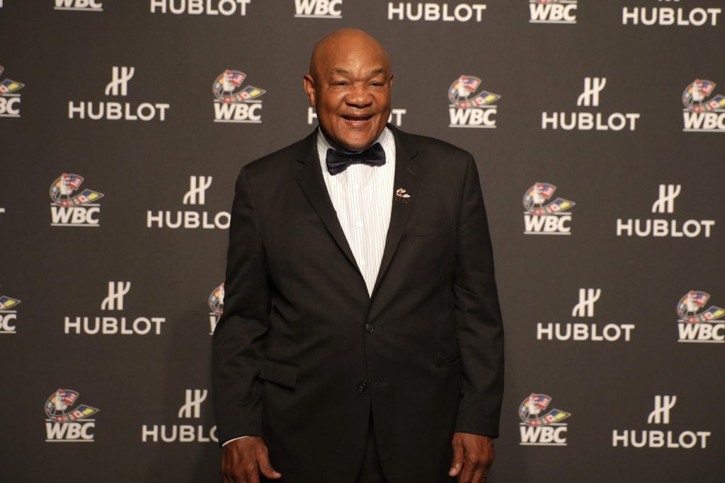 George Foreman attends the Hublot x WBC 