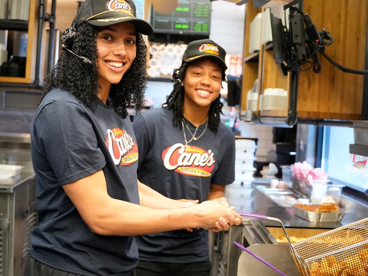 Azzi Fudd and KK Arnold Hit Up Raising Cane's